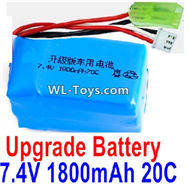 PXtoys 9300 Spare parts-32-02 Upgrade 7.4V 1800MAH Battery(1pcs)-Szie-57X30X30mm,Weight-97g,PXtoys 9300 RC Car Parts,PXtoys 9300 RC Truck Spare parts Accessories,1:18 4WD High Speed Buggy Parts